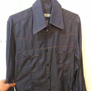 Dolce & Gabbana Blue Dress Shirt